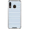 Blue and White Stripes Galaxy A30 Clear Case
