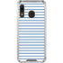 Blue and White Stripes Galaxy A30 Clear Case