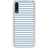 Blue and White Stripes Galaxy A50 Clear Case