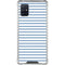 Blue and White Stripes Galaxy A51 5G Clear Case