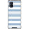 Blue and White Stripes Galaxy A71 5G Clear Case