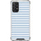 Blue and White Stripes Galaxy A72 5G Clear Case