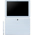 Blue and White Stripes Galaxy Book 12in Skin