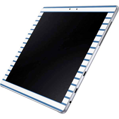 Blue and White Stripes Galaxy Book 12in Skin