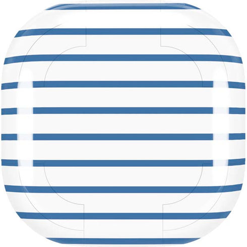 Blue and White Stripes Galaxy Buds Live Skin