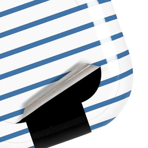 Blue and White Stripes Galaxy Buds Live Skin