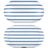 Blue and White Stripes Galaxy Buds Skin