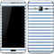 Blue and White Stripes Galaxy J3 Skin