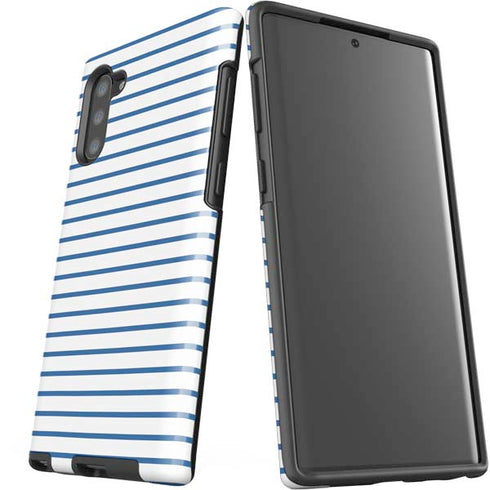 Blue and White Stripes Galaxy Note 10 Pro Case