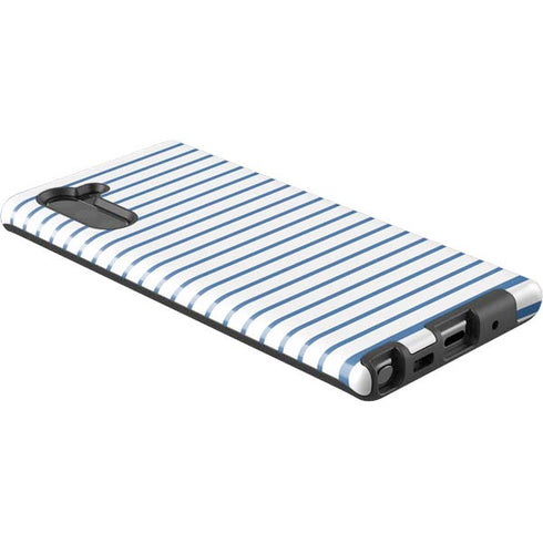 Blue and White Stripes Galaxy Note 10 Pro Case