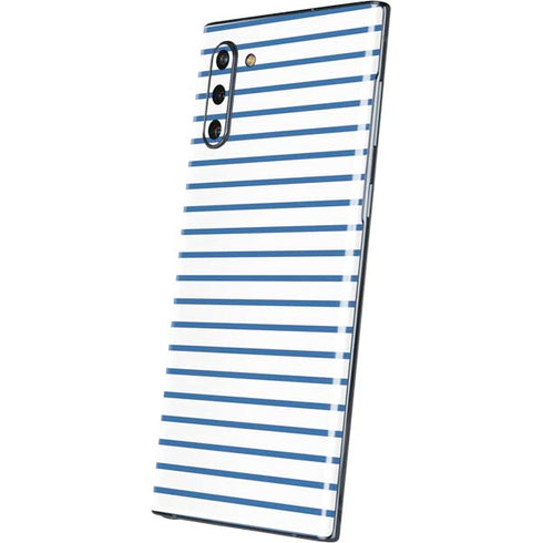 Blue and White Stripes Galaxy Note 10 Skin