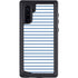 Blue and White Stripes Galaxy Note 10 Waterproof Case