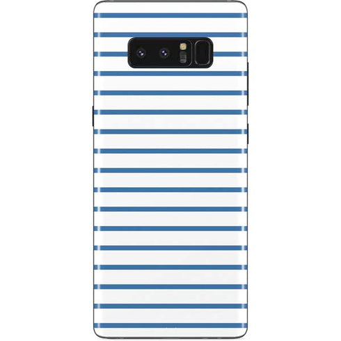 Blue and White Stripes Galaxy Note 8 Skin