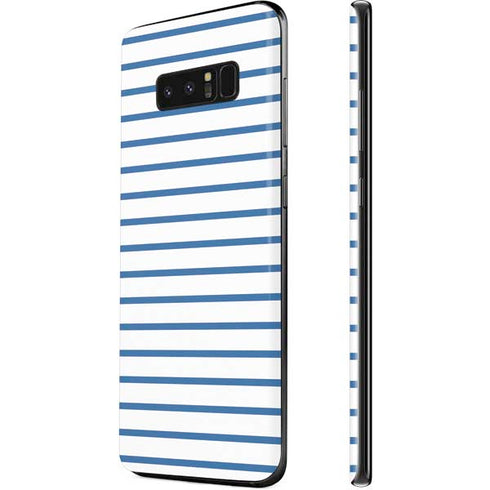 Blue and White Stripes Galaxy Note 8 Skin