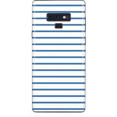Blue and White Stripes Galaxy Note 9 Skin