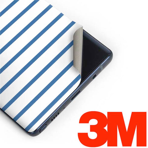 Blue and White Stripes Galaxy Note 9 Skin