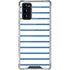 Blue and White Stripes Galaxy Note20 5G Clear Case