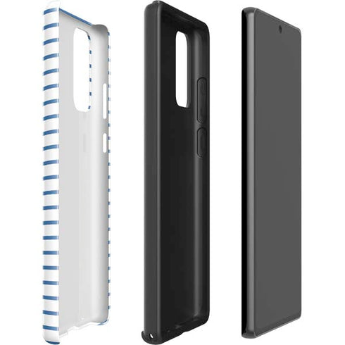 Blue and White Stripes Galaxy Note20 5G Pro Case