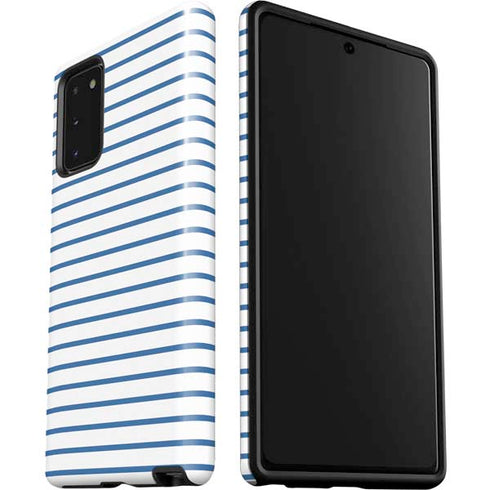 Blue and White Stripes Galaxy Note20 5G Pro Case