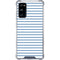 Blue and White Stripes Galaxy S20 FE Clear Case