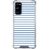 Blue and White Stripes Galaxy S20 FE Clear Case