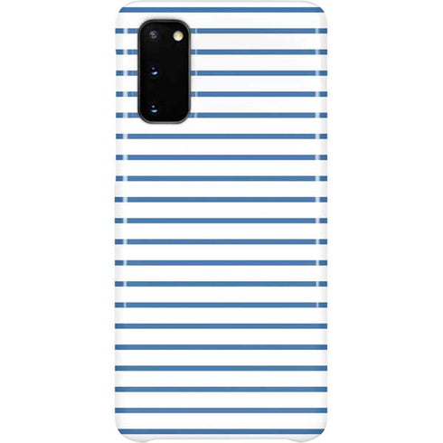 Blue and White Stripes Galaxy S20 Lite Case