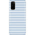 Blue and White Stripes Galaxy S20 Lite Case