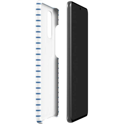 Blue and White Stripes Galaxy S20 Lite Case