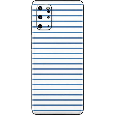 Blue and White Stripes Galaxy S20 Plus Skin