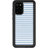 Blue and White Stripes Galaxy S20 Plus Waterproof Case