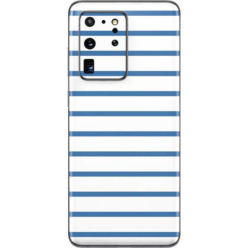 Blue and White Stripes Galaxy S20 Ultra 5G Skin