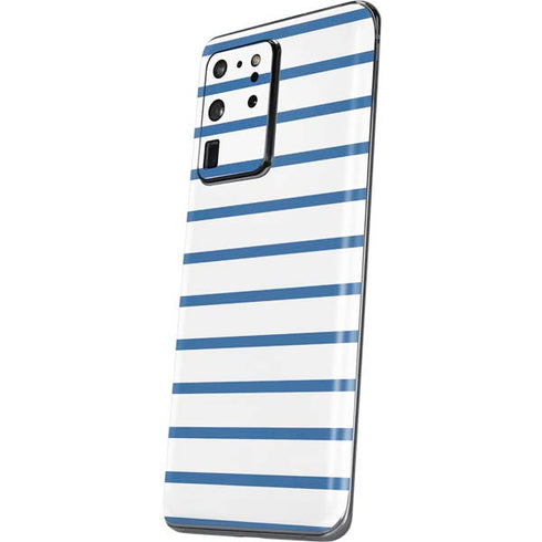 Blue and White Stripes Galaxy S20 Ultra 5G Skin