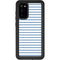 Blue and White Stripes Galaxy S20 Waterproof Case