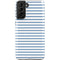 Blue and White Stripes Galaxy S21 FE Pro Case