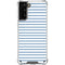 Blue and White Stripes Galaxy S21 Plus 5G Clear Case
