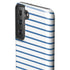 Blue and White Stripes Galaxy S21 Plus 5G Pro Case