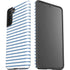 Blue and White Stripes Galaxy S21 Plus 5G Pro Case