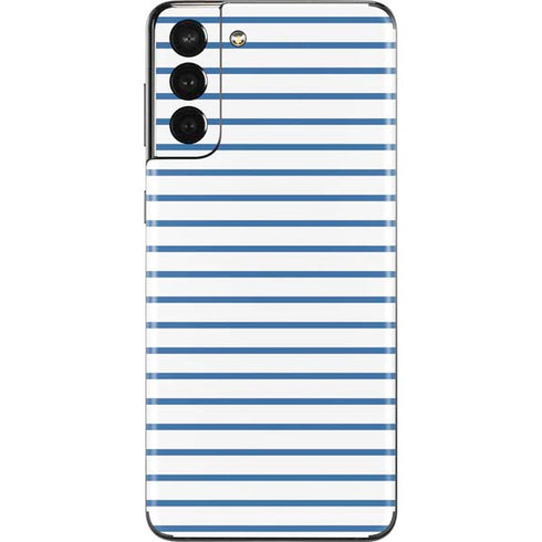 Blue and White Stripes Galaxy S21 Plus 5G Skin