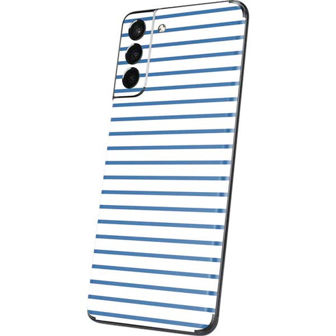 Blue and White Stripes Galaxy S21 Plus 5G Skin
