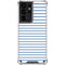 Blue and White Stripes Galaxy S21 Ultra 5G Clear Case