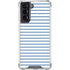 Blue and White Stripes Galaxy S22 Clear Case