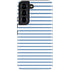 Blue and White Stripes Galaxy S22 Pro Case