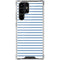 Blue and White Stripes Galaxy S22 Ultra Clear Case