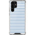 Blue and White Stripes Galaxy S22 Ultra Clear Case