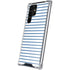 Blue and White Stripes Galaxy S22 Ultra Clear Case