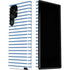 Blue and White Stripes Galaxy S22 Ultra Pro Case