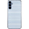 Blue and White Stripes Galaxy S24 Clear Case