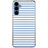 Blue and White Stripes Galaxy S24 Clear Case