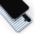 Blue and White Stripes Galaxy S24 Clear Case