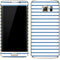 Blue and White Stripes Galaxy S7 Edge Skin
